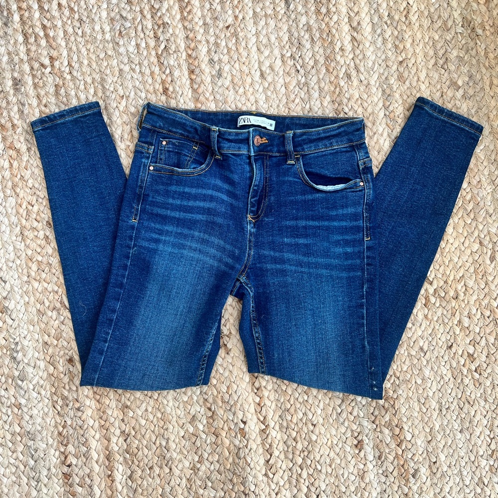 Zara Blue Skinny Fit Jeans